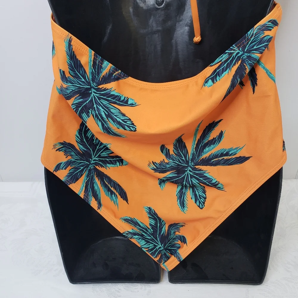SHEIN HALTER TIE ONE-PIECE SWIMSUIT SIZE LARGE